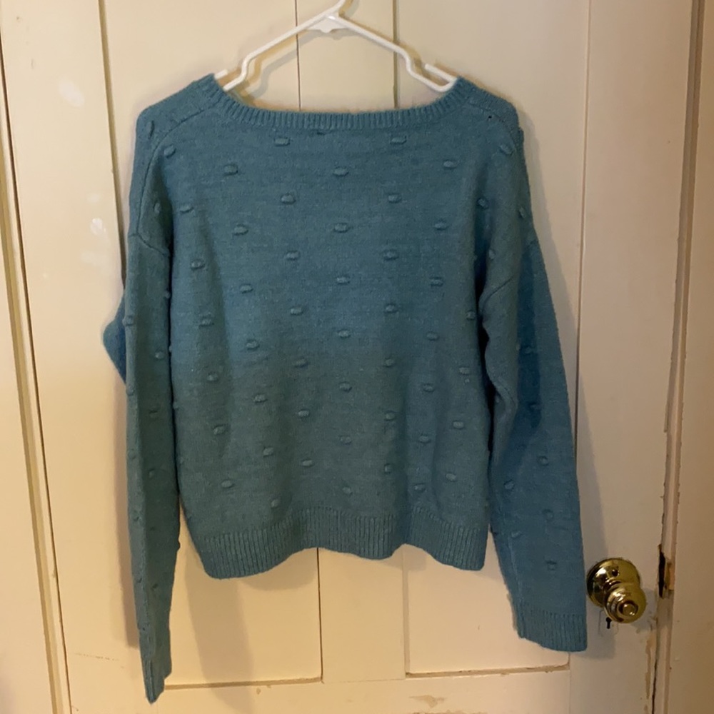 Love by Design Blue Gray Women’s Sweater - Picture 2 of 4